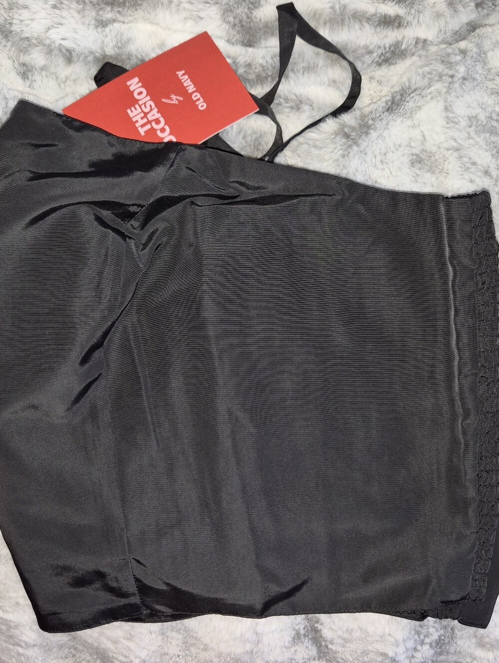 Old Navy Black Square-Neck Crop Top